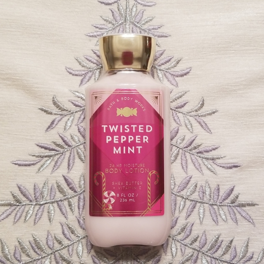 NEW Bath and Body Works lotion Twisted Peppermint